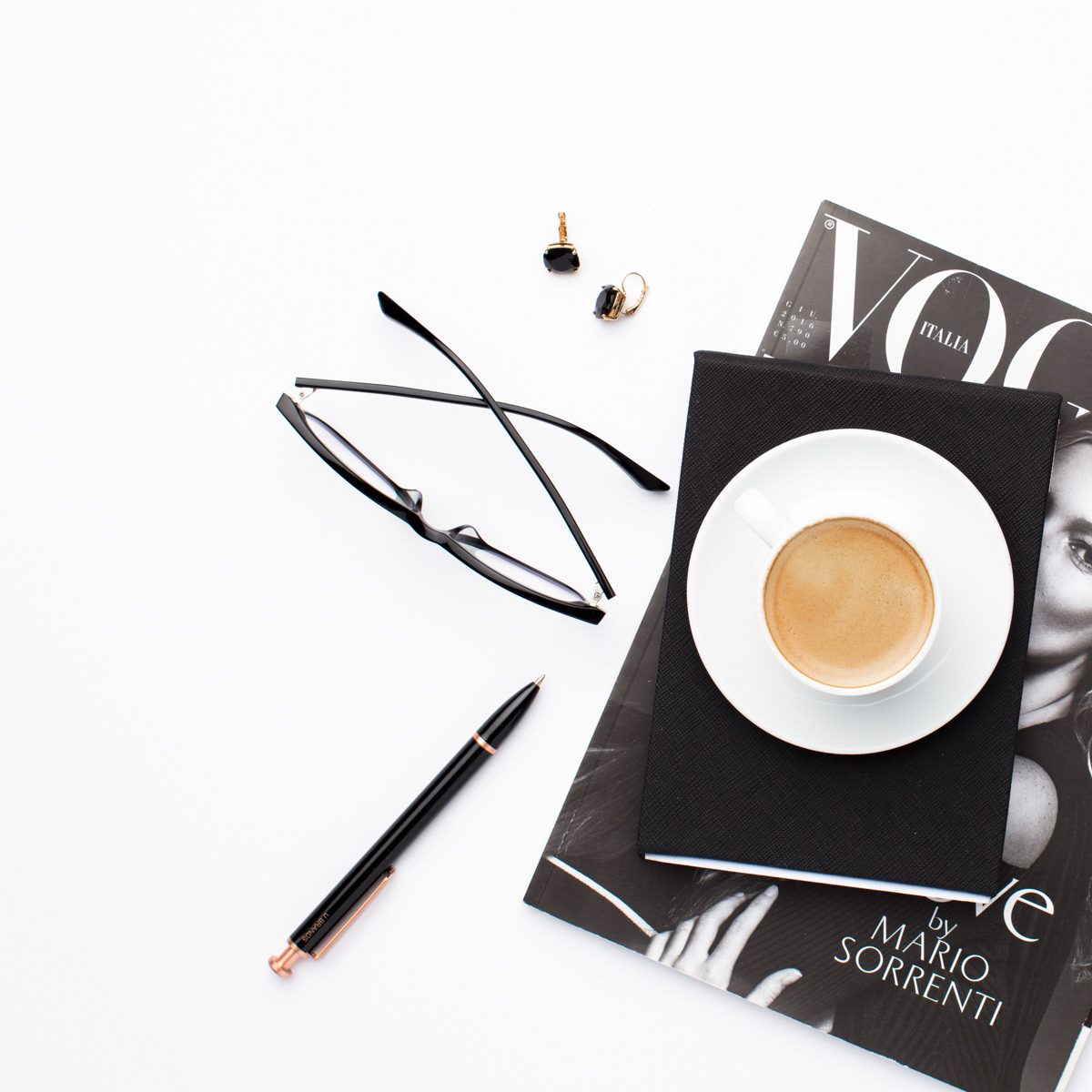 Vogue Magazine and Coffee
