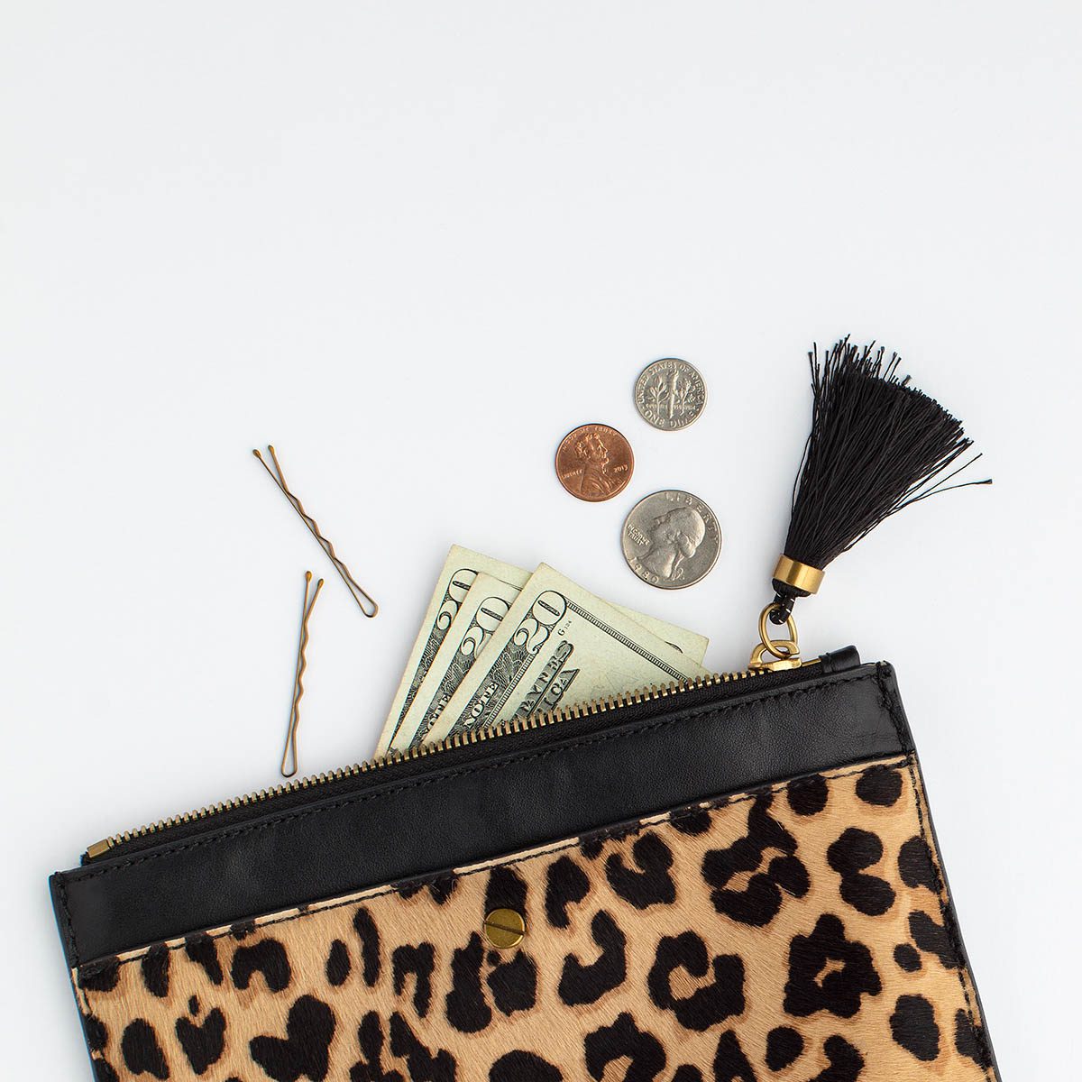 Leopard Wallet with Change